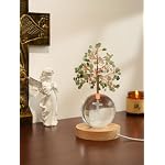 Green Aventurine Healing Crystal Tree Lighted Christian Decor - Image 3