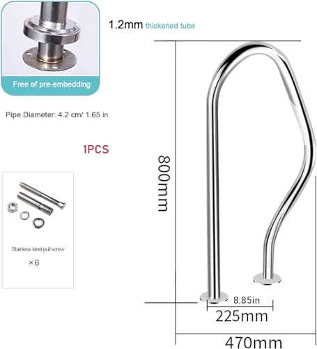 SAFTRON 48in x 32in Return to Deck 4 Bend Hand Rail Beige RTD-448-B