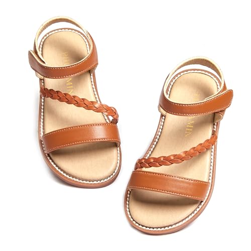 Image of PHIRAMIN Toddler Flower Girl Sandals - Girl Dress Shoes Toddler Little Kid Wedding Party