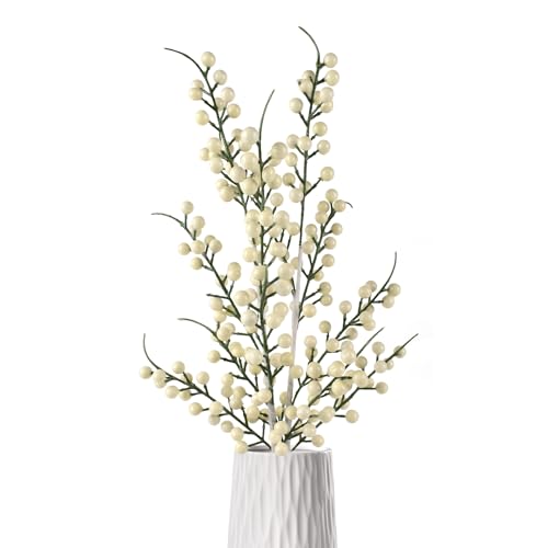 HUIANER Artificial Berries, 2pcs Christmas Berry 25.5