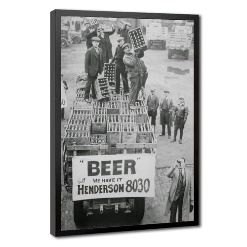 Impression sur toile Prohibition pour bar et bureau : l'ambiance rétro chic chez vous