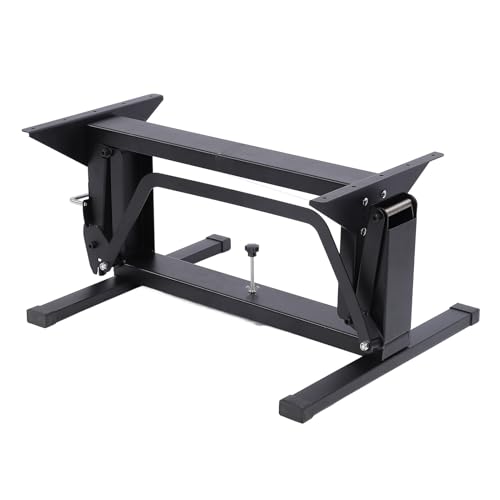 Sahgsa Marco de escritorio de pie ajustable, rango de altura de 27 a 63 cm, capacidad de carga de 240 kg, diseño plegable multifuncional para uso doméstico y autocaravana