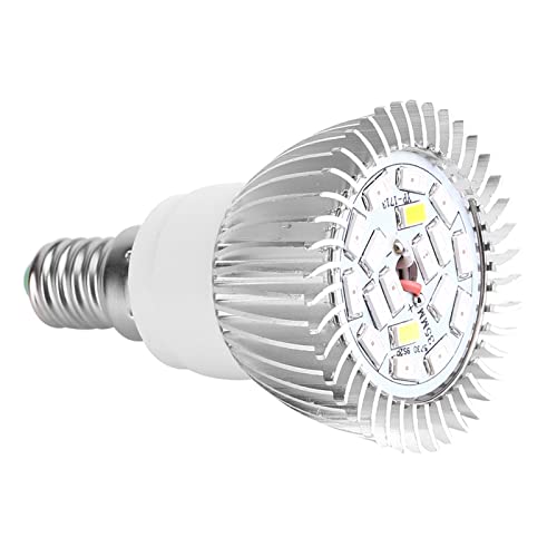 YUMILI 18 W LED Plante Spectre Complet Lvent la Lampe Ampoule, E27/E14/Gu10 Fleur Légère de Croissance pour Hydroponie, éclairage de Serre, Croissance des...
