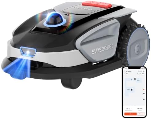 Sunseeker S4 Robot cortacésped inalámbrico perimetral, 1000 m², L...
