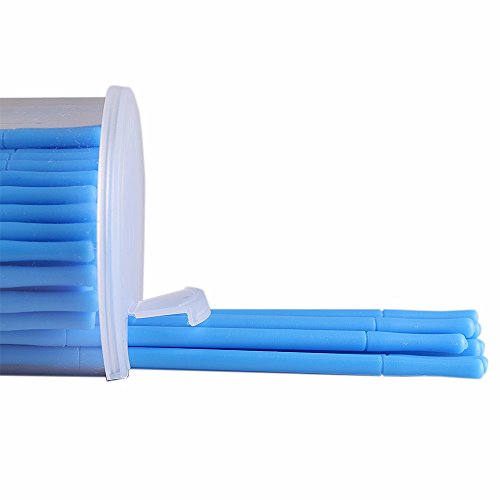 Yimart® 400Pcs Blue Regular Size 3Mm Disposable Mascara Applicator Individual Eyelash Extension Microbrushes #TOP5