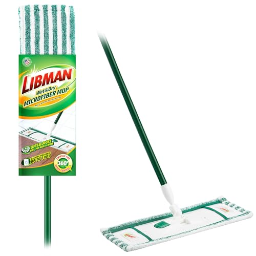 Image of Libman Wet & Dry Microfiber Mop Kit with 3 Microfiber Pads Included