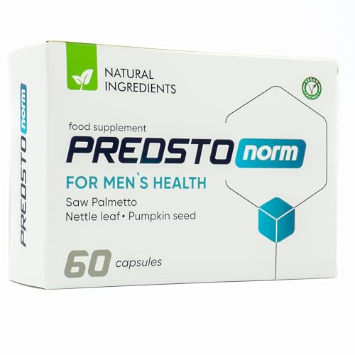 Predstonorm – Integratore alimentare con ingredienti naturali composizione unica di estratto di semi di zucca, estratto di saw palma, radice di ortica. 60 capsule (1)