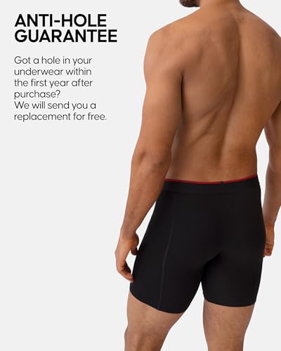 DANISH ENDURANCE Mens Boxer Briefs, Soft Bamboo Viscose Trunks, Tag-Free, Breathable, With or Without Fly, 3 or 6-Pack4