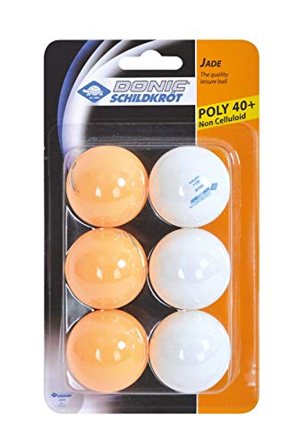 Donic-Schildkroet balles de tennis de table orange/blanc 6 pièces