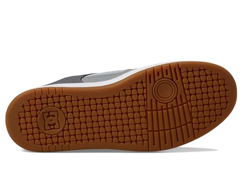 DC DC Men's Manteca 4 Casual Skate Shoe Grey/Gum 7.5