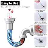 2 Pack Flexible Drain Unblocker Tools with Claw, 90cm/200cm Retractable Drain Snake Grabber Plumbing Snake, Sink Unblocker Drain Snake Hair Clog Remover for Kitchen Sink Bathroom Toilet - Image 2