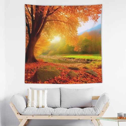 Tapisserie murale d'automne pour chambre : sublimez votre dortoir étudiant