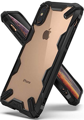 Ringke Fusion X Compatible with iPhone Xs Case, Compatible with iPhone X Case, Military Drop Defense Cover - Black
