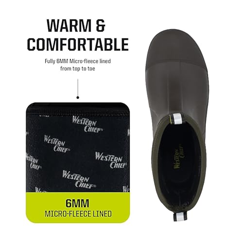 Image of Western Chief Unisex 365 Neoprene Cold Weather Boots for Men and Women | Waterproof rubber with insulated lining, anti-slip outsole, comfort insole, ankle, mid and tall snow boot for outdoor wear