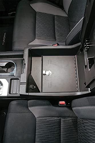 Tuffy Security Products Console Safe - '14-22 Tundra; W/Fixed Center Console (Black) #TOP4