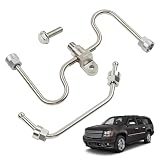 Fuel Rail Crossover Tube and Intermediate Fuel Feed Pipe Fit for Chevy Camaro Corvette Express Silverado Suburban Tahoe GMC Savana Sierra Limited Yukon XL 2014-2021 Replace 12677002 12677004