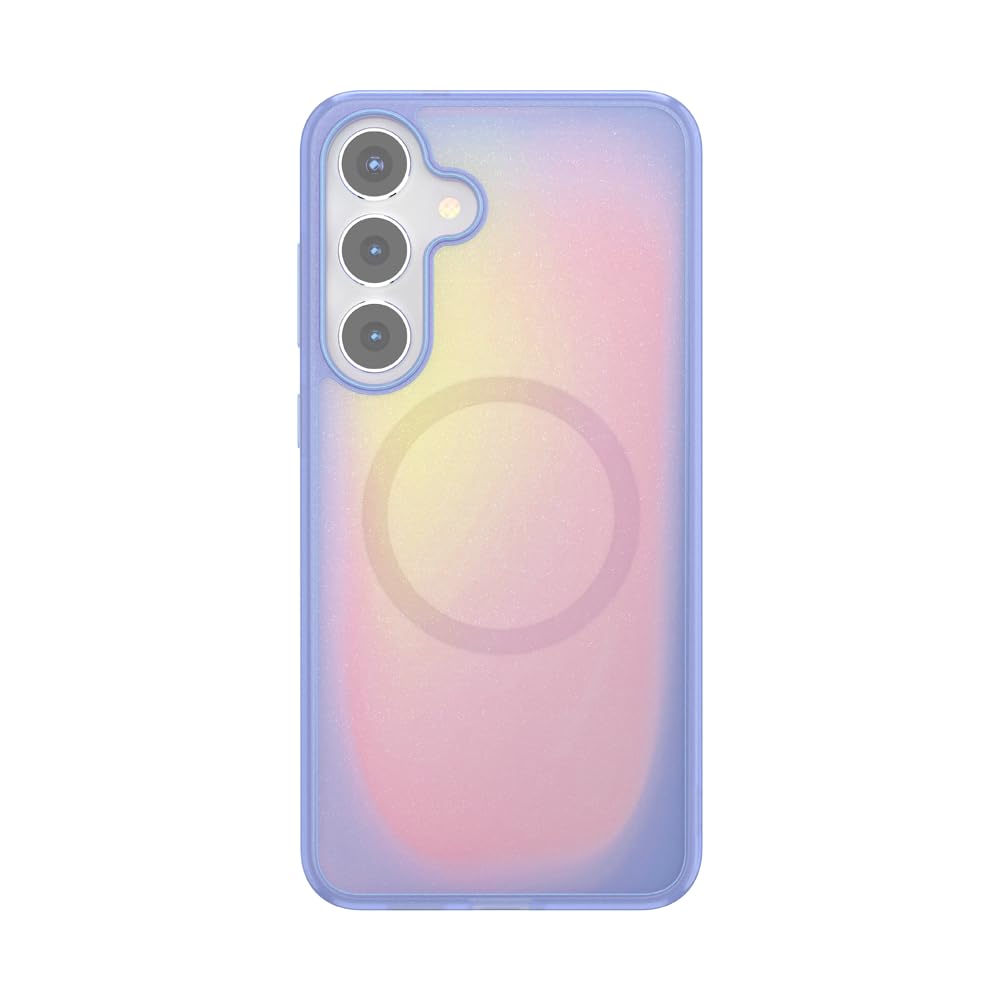PopSockets Case for Samsung Galaxy S25 Plus Compatible with MagSafe, Phone Case for Galaxy S25 Plus, Wireless Charging Compatible - Aura