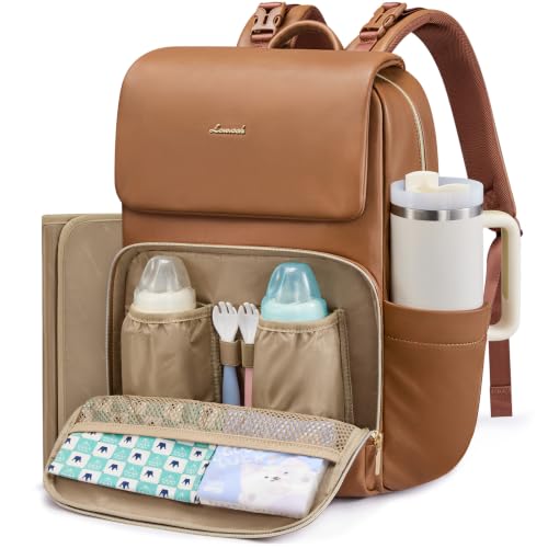 Leather Diaper Bag Backpack for Women - image 1