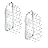 VALICLUD 2 Piezas Organizador de Esponjas para Fregadero con Ventosas Fuertes Soporte de Acero Inoxidable Resistente y Drenaje Rápido para Cocina y Baño