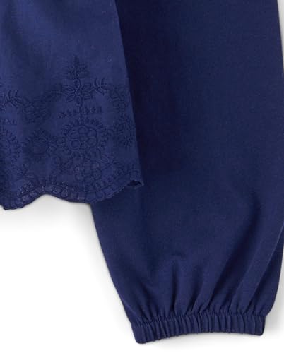 Image of The Children's Place Girls' Long Sleeve Smocked Peplum Top