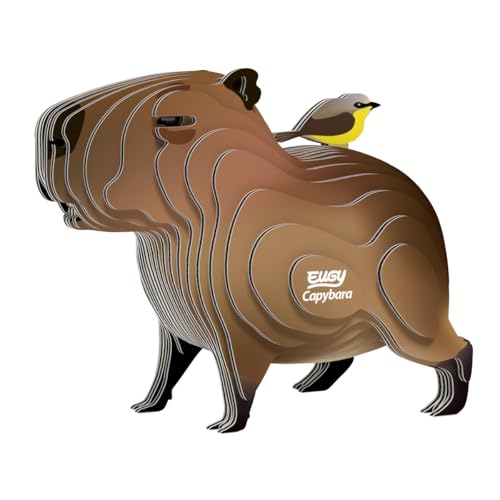 Puzzle 3D Capybara carton recyclé : idée cadeau originale de 6 à 99 ans - 4
