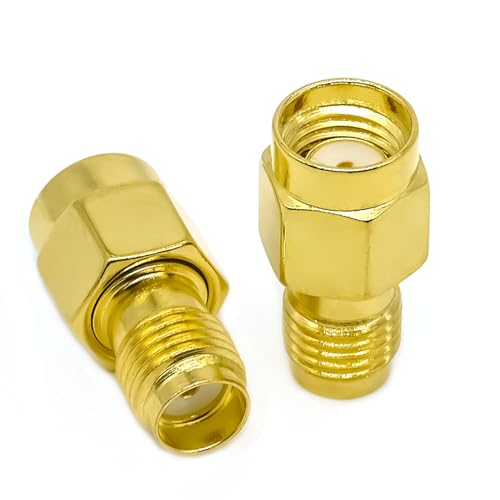 2PCS SMA Adapter Gender Changer, Low Loss SMA Female to RPSMA Male miniatura 3