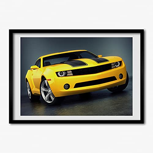 Cadre photo 70x50 cm Tulup avec affiche de voiture de sport pour salon