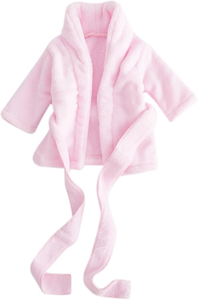 KOMBIUDA Pure Cotton Thickened Bathrobe for Newborns Soft Absorbent Photo Bathing Suit Pink Suitable for Month Boy Girl Breathable and Durable Newborn Garment