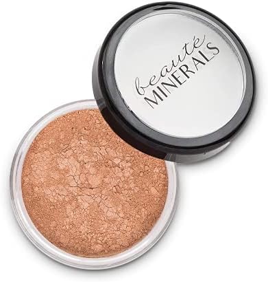Mineral Blush Powder by Beauté Minerals | Gluten Free Pressed Powder Blush Makeup: Natural Makeup Contour, Blush and Highlighter Palette for Glowing Skin, Body Shimmer, Lip and Cheek Tint in Bloom