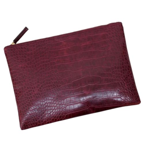 COLLBATH Bolso de Mano Estampado de Cocodrilo Bolso Tipo sobre Creativo de Pu Cremallera para Mujer en Fiestas y Ocasiones Obsequios