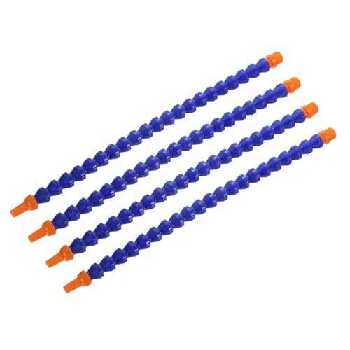 sourcing map 4 mangueras flexibles de rosca G1/2 pulgadas, manguera de refrigeración de agua y aceite, boquilla redonda ajustable de plástico de 500 mm con tubo interno para torno CNC sistema de