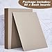 50 Pcs Book Board, Binders Board Chipboard Designer Bookboard Kraft Heavy Duty Chipboard Sheets Bookbinding Supplies for Book Binding Cover (Gray,12.5 x 10 Inch, 50 PT)