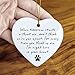 OFlyDesigns Pet Memorial Ceramic Heart Keepsake, “When Tomorrow Starts Without Me” Remembrance Ornament for Dog or Cat, Loving Memory Sympathy Decor with Gift Box, Pet Loss Bereavement Hanging Heart