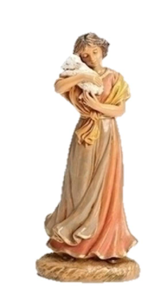 Fontanini Maia Lady with Lamb Italian Nativity Village Figurine