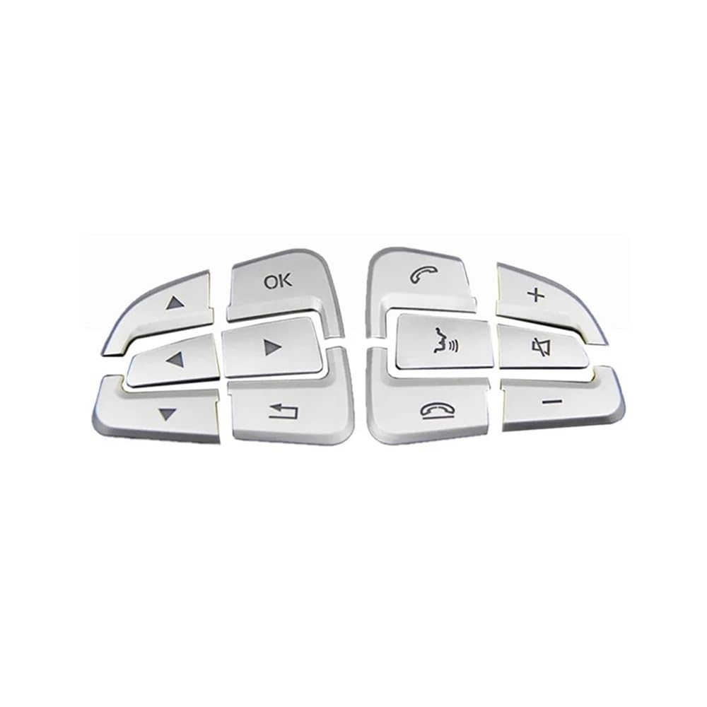 Steering Wheel Button Trim Car Steering Wheel Covers Trim Stickers for Benz for GLC X253 C Class W205 for CLA for GLA A X156 C117 W176