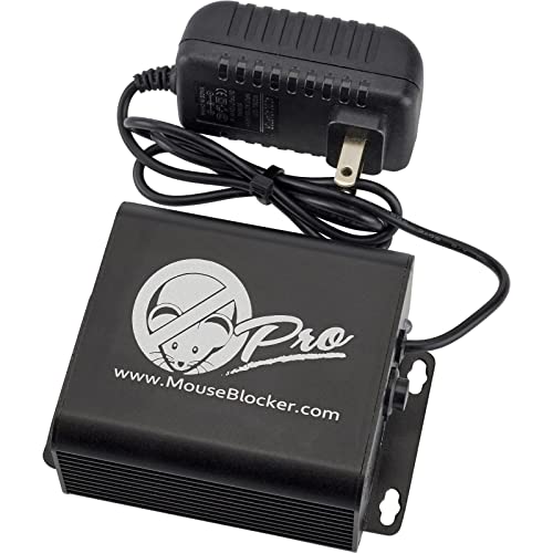 MouseBlocker Prox 120V Plug-in Ultrasonic Mouse and Rodent Deterrent with Dual Strobing LEDs for Your Vehicle