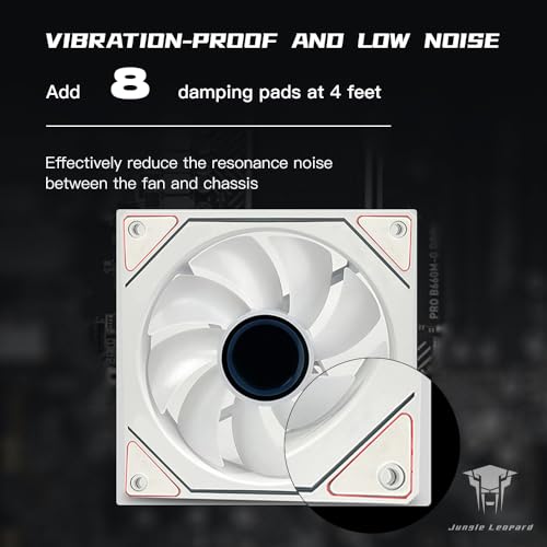 Image of 4p pc case Fans (White Forward)