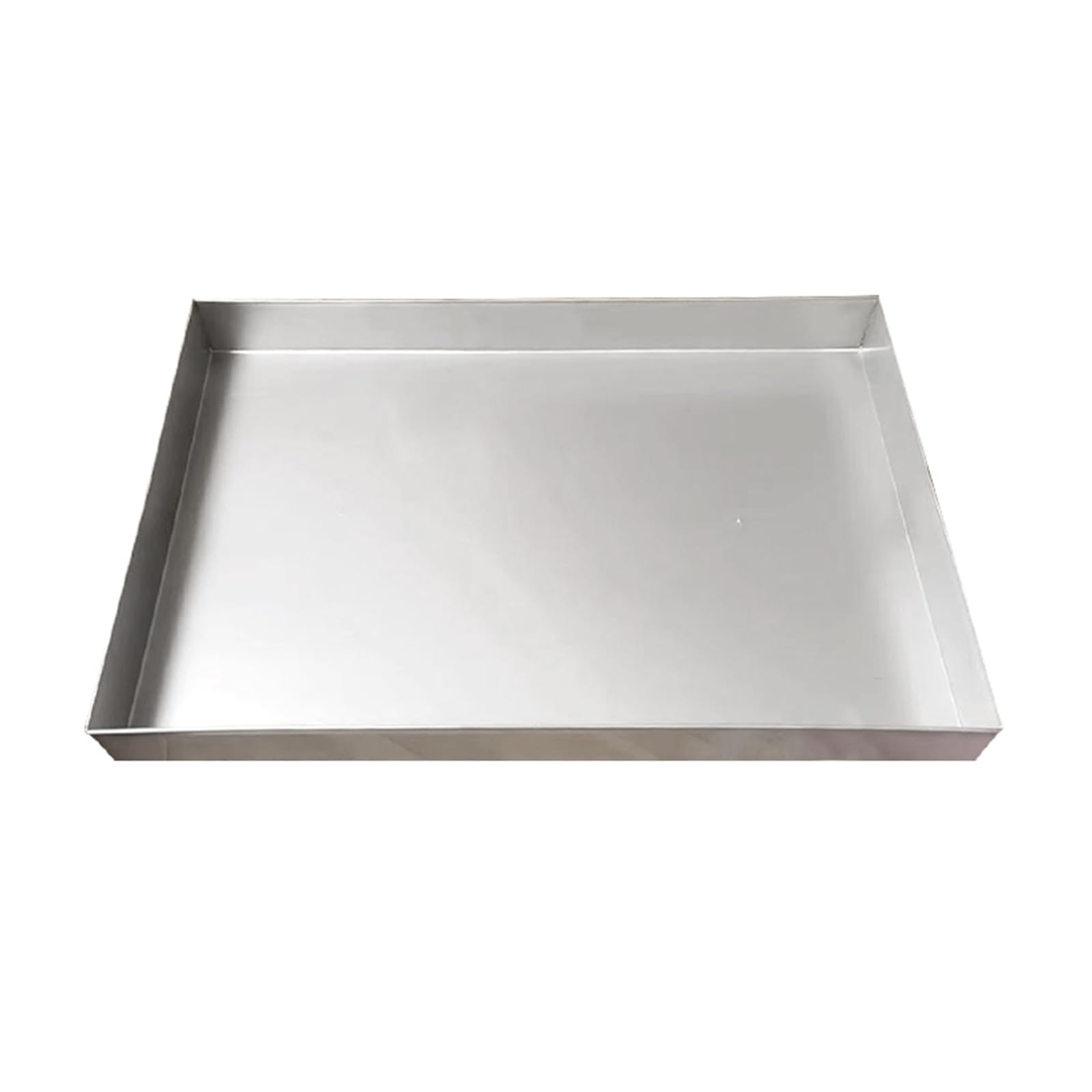 Edelstahl Wasserauffang Pflanzwanne Auffangwanne Rechteckig Tropfschale Zum Sammeln und Ablassen von Wasser Edelstahlwanne Auch for Kfz Grill Gastro(50x40cm(20x16in))