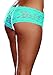 Dreamgirl Women's Sexy Fashion Lingerie, Stretch Lace Cheeky Hipster Panty Turquoise