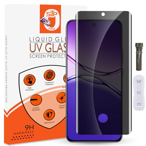Image of UV Advanced Privacy Tempered Glass Screen Protector Guard Compatible for Oppo F29 Pro 5G (6.7 Inch, Pack of 1) Full Edge to Edge Coverage Anti-Spy /Anti-Peeping 9H Hardness