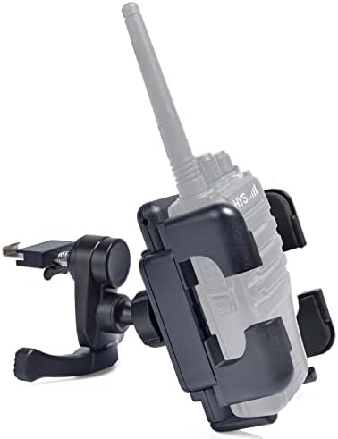 HYS Support radio pour vélo/moto/voiture/camion, compatible avec Motorola Tlkr Baofeng UV5R Kenwood Midland Radio bidirectionnelle