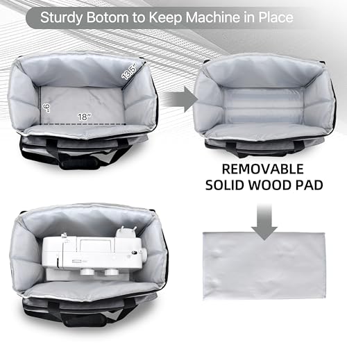 Mdnd Industry FSMC04PK Large Sewing Machine Case With Wheels - Big Size Sewing Machine Bag thumb #5