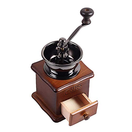 Wooden Handmade Coffee Grinder Retro Wood Design Coffee Mill Manufacturer Stainless Steel Retro Coffee Machine Grinder Pepper Grinder #TOP4