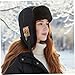 LOKLNEYK Fashion Winter Trapper Hat Fluffy Warm Winter Hat with Ear Flaps for Men En Trapper for Men for En Ear Flap Black