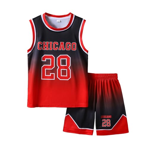 Catálogo de Ropa de Baloncesto para Niño disponible en línea para comprar. 46 Disfraz de jugador de baloncesto para niños, camisetas deportivas juveniles 28# juego de playera de baloncesto para niños y niñas, Rojo -, 12 Años