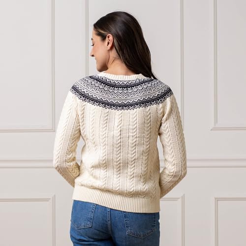 Image of Hope & Henry Women's Classic Long Sleeve Pullover Sweater