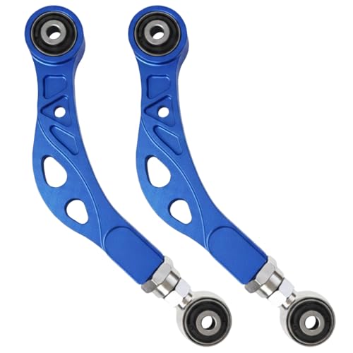 MB-09-BL Aluminum Adjustable Rear Upper Camber Arms Blue, Set of 2, Compatible with Dodge Challenger (LC/LA) 2008-2022丨Charger 2006-2022丨 Magnum 2005-08丨Chrysler 300 (LX) 2005-2022