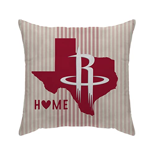 Proformance 18" x 18" Home Officially Licensed NBA 18" x 18" Home State Poly Span Throw Pillow, Houston Rockets