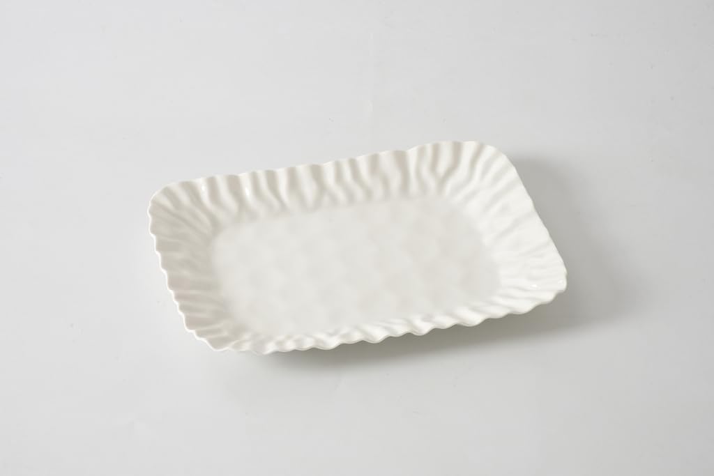 Pampa Bay Mascali Bianca Small Deep Tray, 12" x 8" x 1"