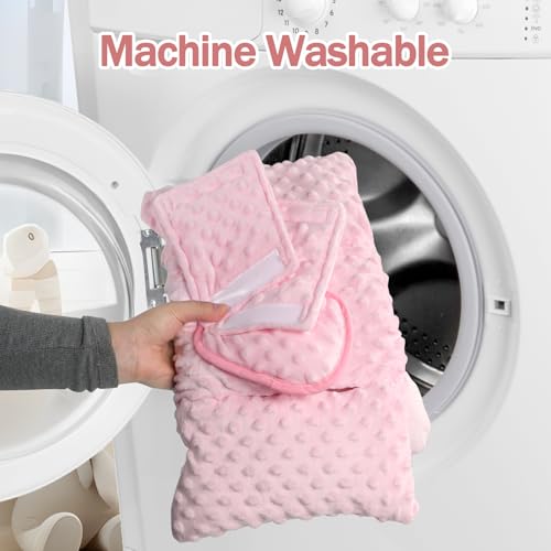 Insertos para asiento de bebé 3 en 1 azul y rosa miniatura 7